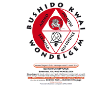 Tablet Screenshot of bushido-kwai.be